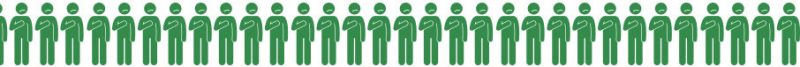 rangée de personnes